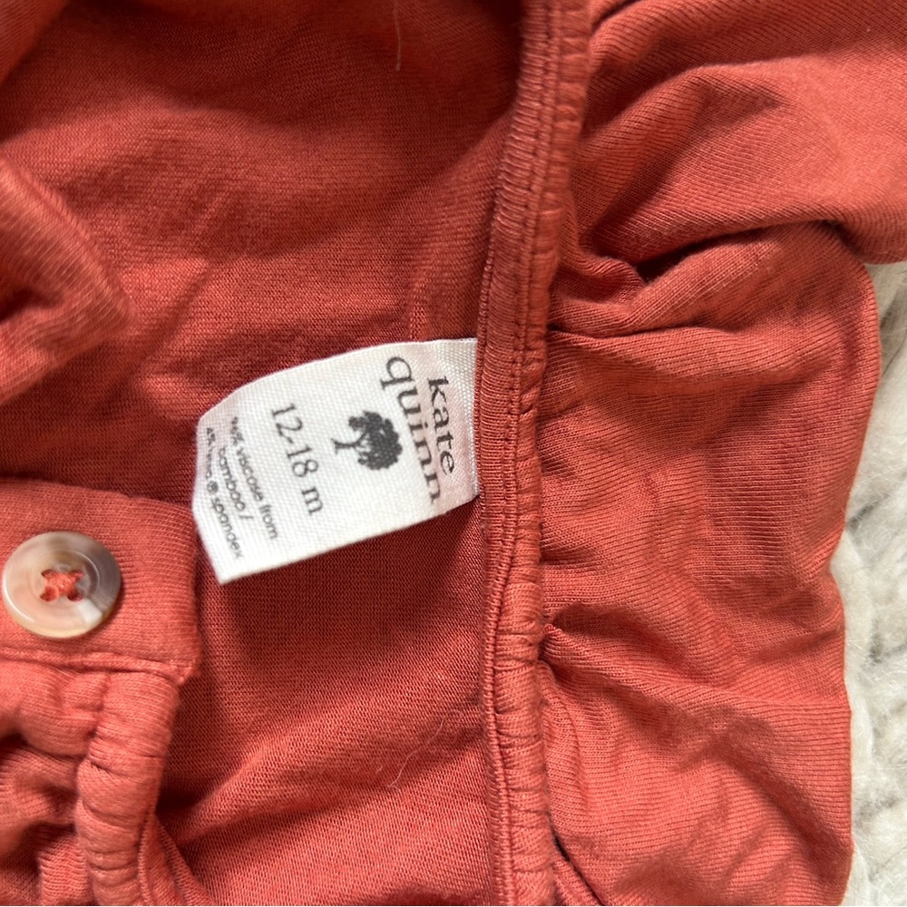 Kate Quinn Rust Button-Up Top (12-18months)